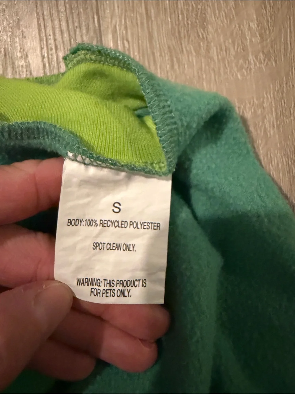 Like New Excellent Condition Halloween Pumpkin Green Dog Vest Shirt Size Small